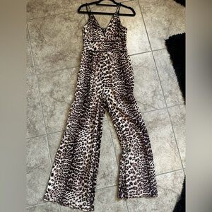 INC International Concepts Animal Print Jumpsuit